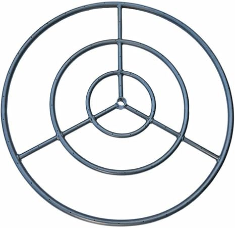 Amazon Com Onlyfire 30 Inches Black Steel Round Fire Pit Burner Ring Tripple Ring Garden Outdoor