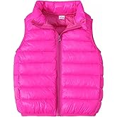 BESTORI Kids Boys Girls Lightweight Puffer Vest Sleeveless Jacket Stand Collar Coat Winter Warm Zip Up Outerwear