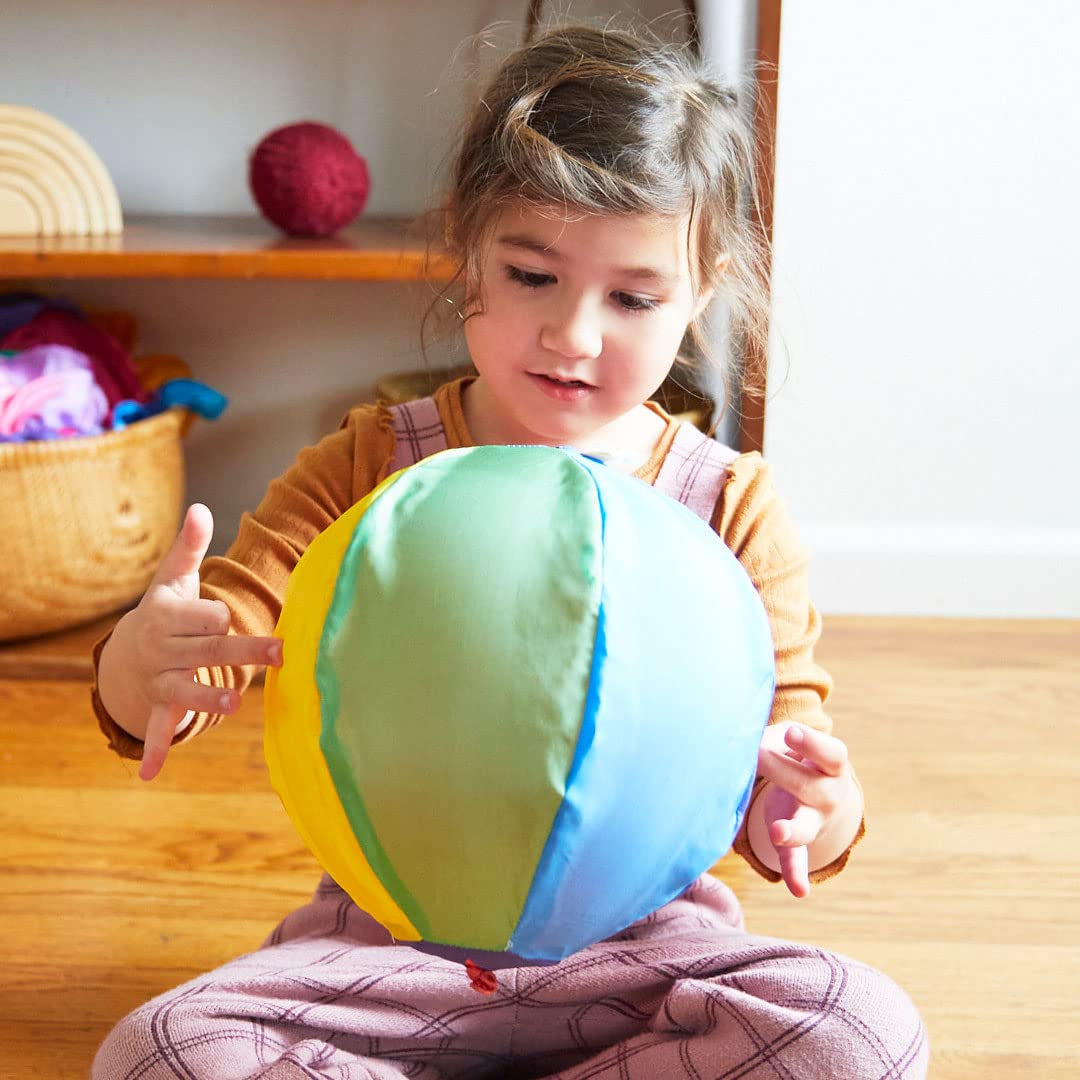 Sarah's Silks Rainbow Balloon Ball | Reusable Safe Balloon Toy for Children