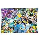 Generic Custom Pokemon Pikachu Printed Zippered Rectangle Pillowcase Cushion Cover 20*30(Twin Sides)