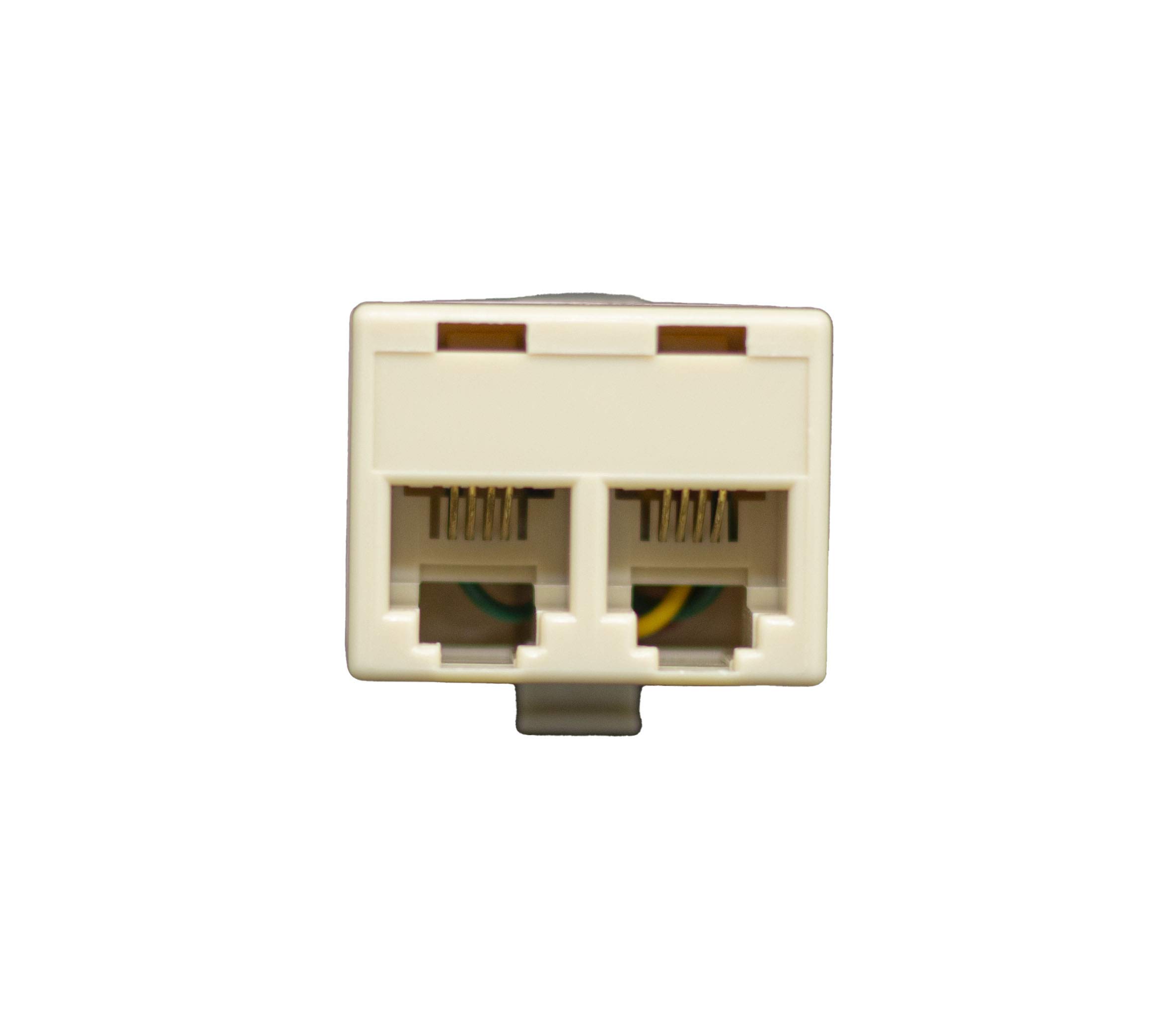 PRENDELUZ Telephone distributor with 2 outputs. Cream Color Phone Splitter.