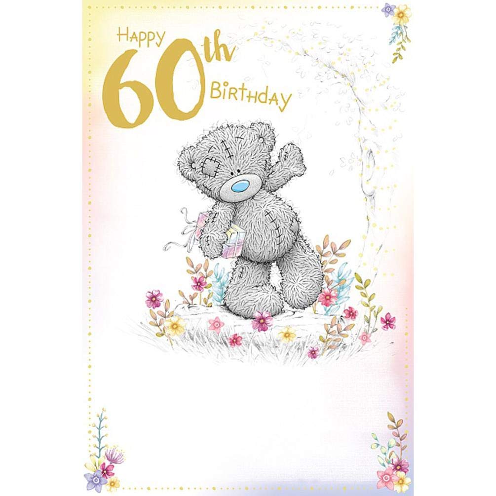 Happy 60th 60 Birthday Tatty Teddy Me to You Carte Blanche Birthday Card