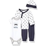 Luvable Friends Unisex Baby Cotton Preemie Layette Set