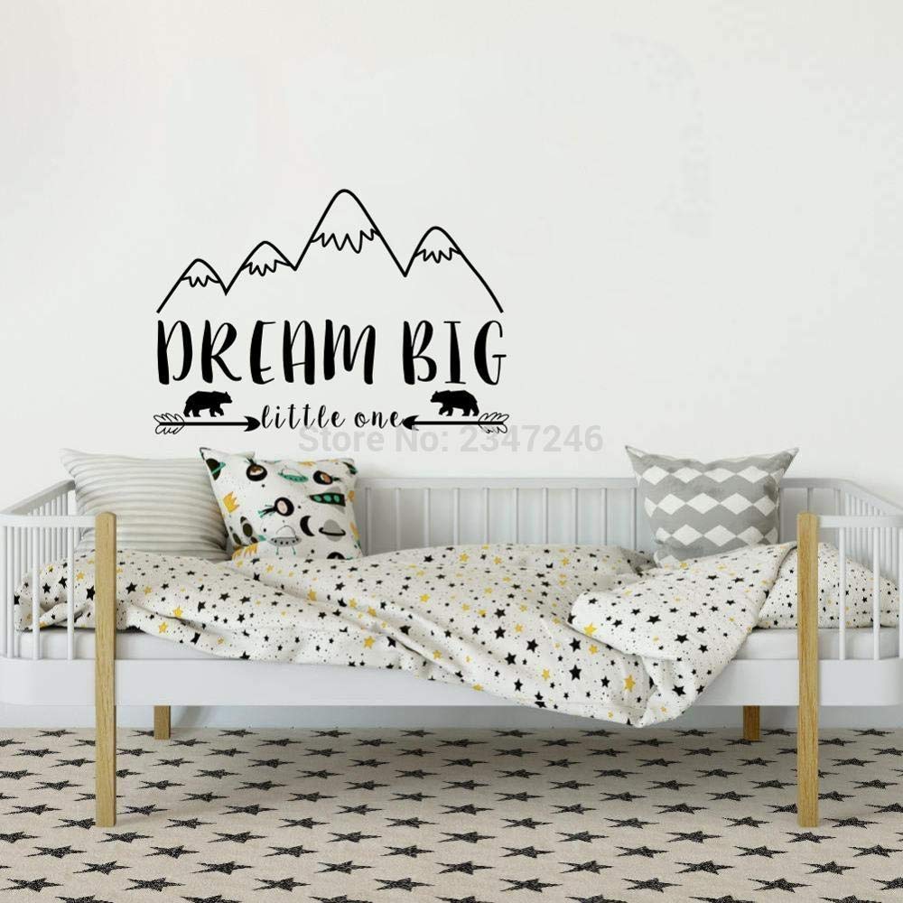 zqyjhkou Dream Big Little One Tatuajes de Pared Cita del Cuarto de ...