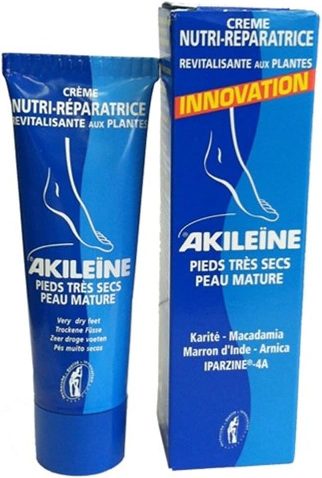 Akileine Nutri-Repair Dry Foot Cream - Formerly Regenerating Cream - Hyperkeratosis Cream 1.7oz (50ml)