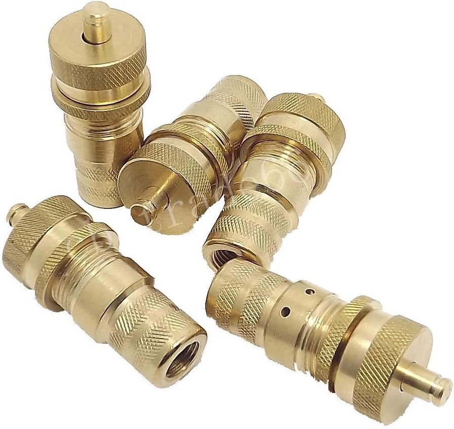 5*4WD Brass Universal Off-Road Automatic Tyre Tire Deflators Kit Set 6-30 PSI