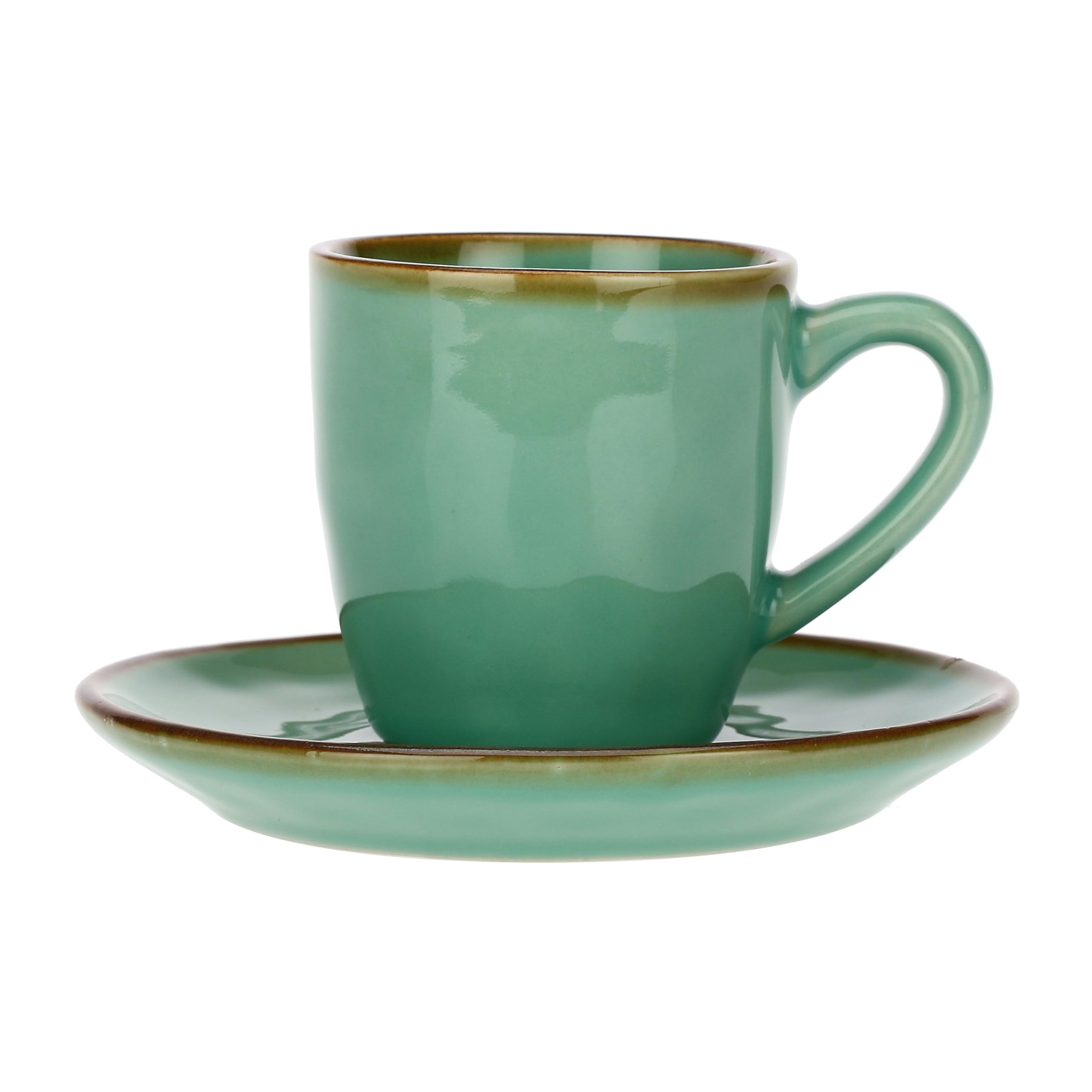 Nador Concerto (Tiffany Green) Verde Acqua Espresso Cup with Saucer Cap. 90 cc