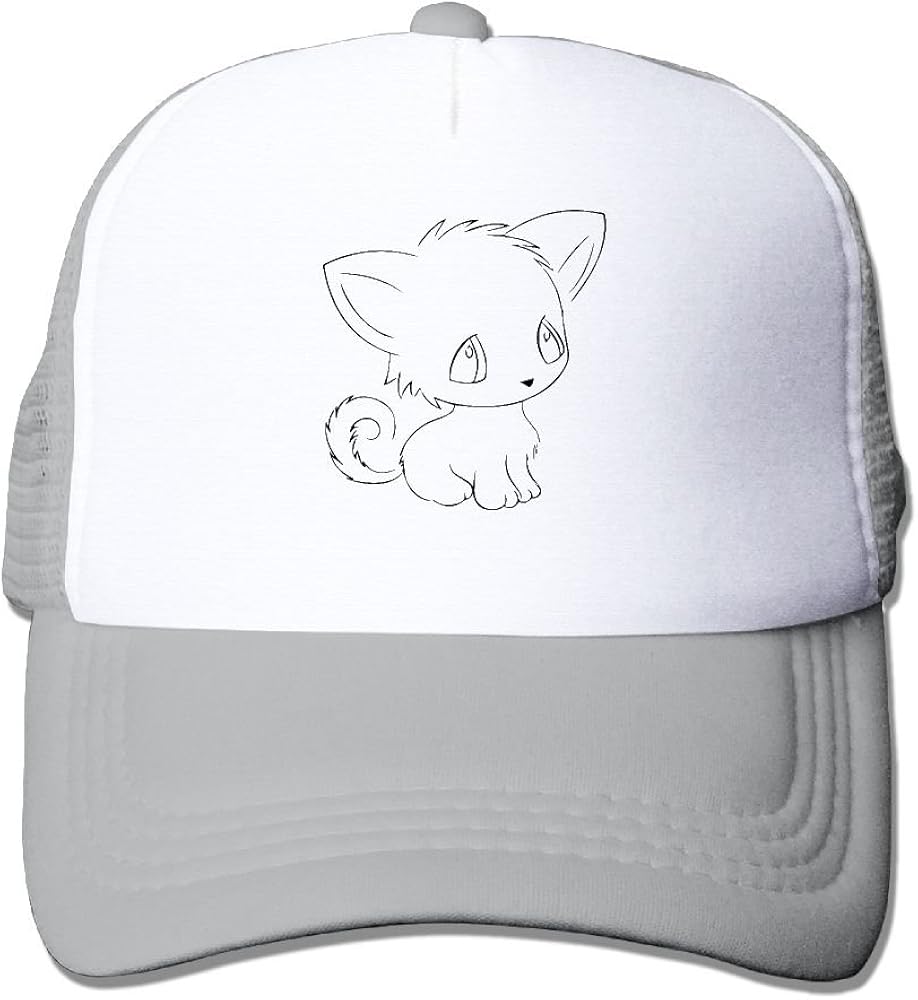 Ypdn Mu Mens And Womens Soft How To Draw An Anime Dog Mesh Hat Amazon Ca Clothing Accessories