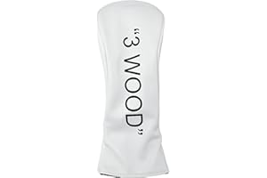 ZEETY Golf Club Covers, Premium Leather Driver Headcover, Fairway Wood, 3 Wood, Hybrid, Fits Mallet Blade Putter Head Covers, Alignment Stick Cover, Headcovers Set