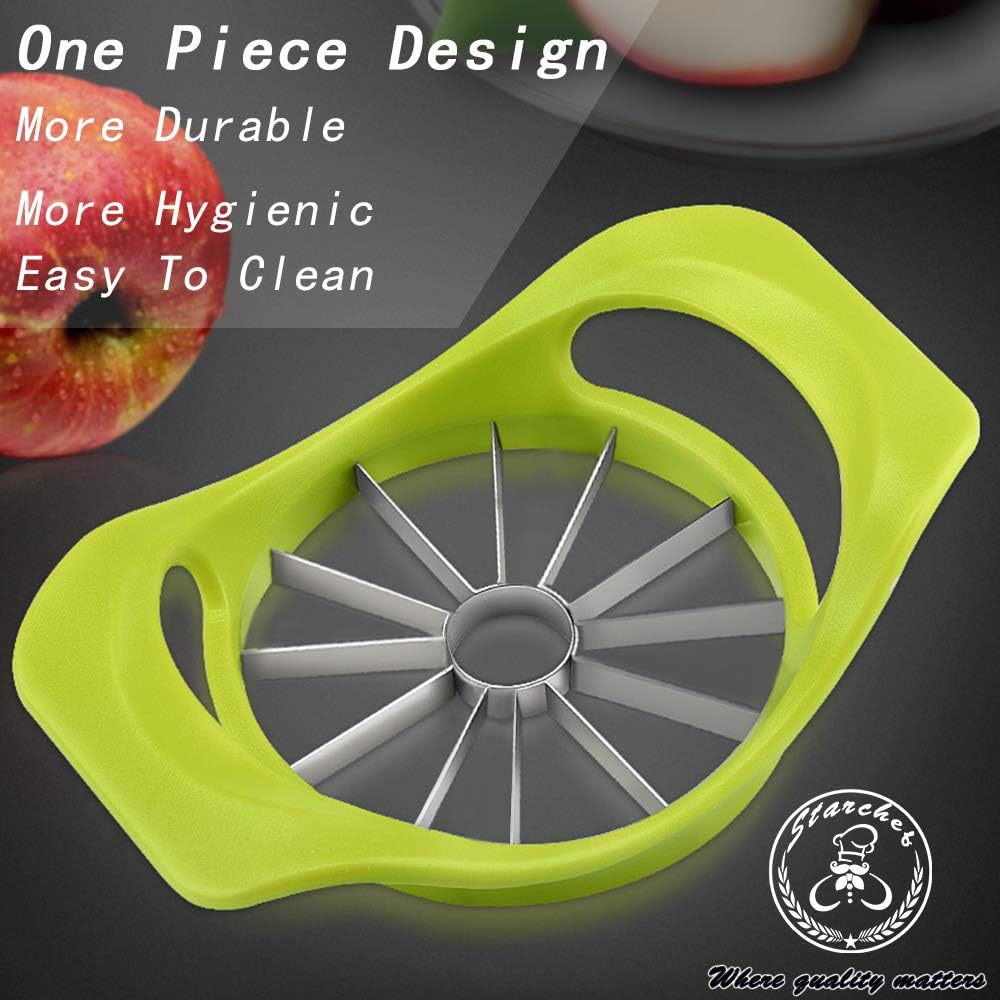 Starchef Apple Fruit Cutter,Slicer,Divider,Corer,Wedger,Stainless Steel,Slicer for Apples,Pears,Fruits,Ergonomic Handle - Image 5