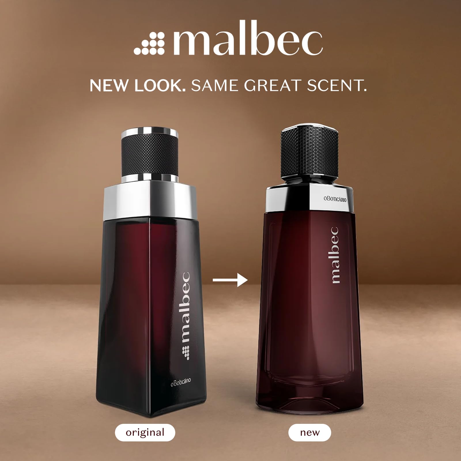 Malbec Classic Eau de Toilette By O Boticario, Cologne For Men, Long-Lasting Fragrances, French Oak Barrel-Aged Red Wine & Woody Amber Perfume Scent, 3.4 Ounce