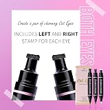 KIMUSE Winged Eyeliner Stamp-2 Waterproof Smudge-Proof Black view 4