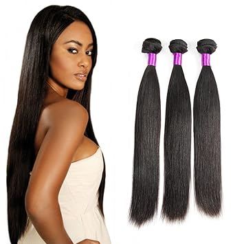 Amazon Com Feibin Brazilian Virgin Hair Straight Remy Human Hair