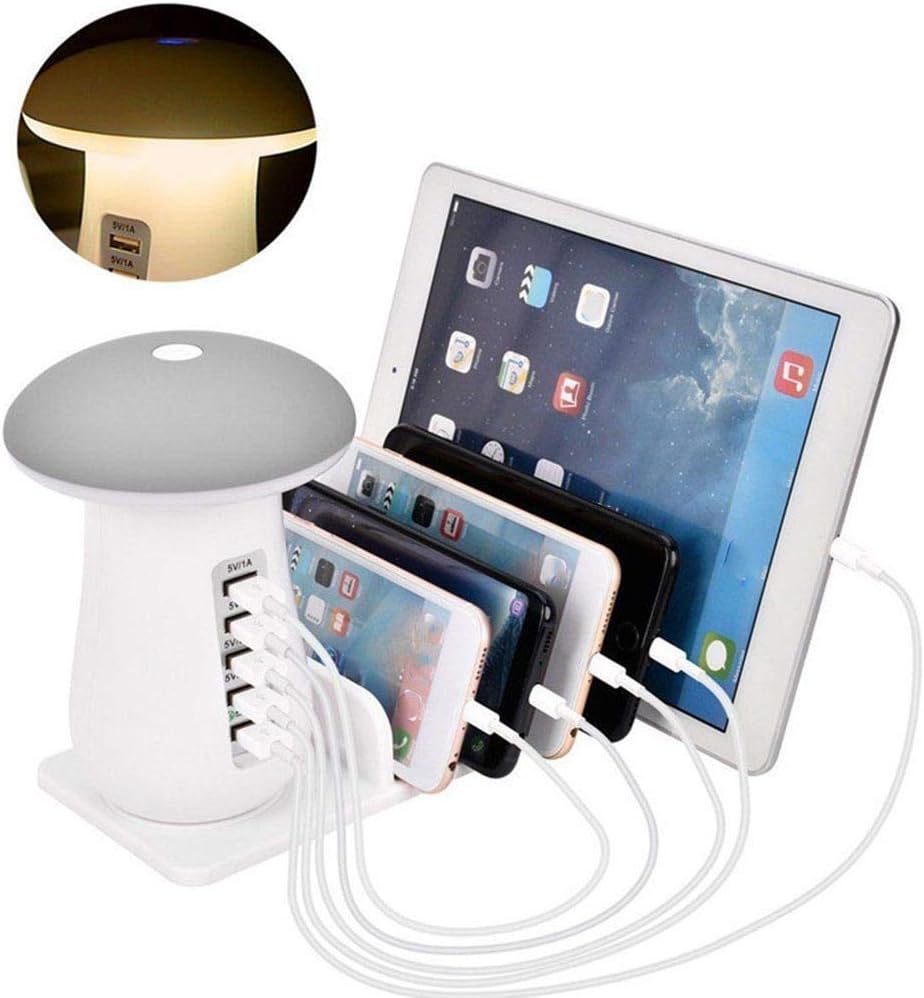 multi device desktop charging station