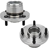 [Pair] DRIVESTAR 521002 Rear Wheel Hub and Bearing (Rear Disk Only) for Ford Focus 2001-2009, w/o ABS