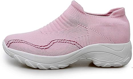 Amazon Co Jp ファッショントレンドソックスシューズ カジュアルスポーツセットフットシューズラージサイズカジュアルエアクッションレディース シューズ無地ラウンドトゥシューズ ピンク 37 ホーム キッチン