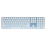 Apple Magic Keyboard with Touch ID and Numeric Keypad Silicon - Blue (QWERTY English) (Renewed)