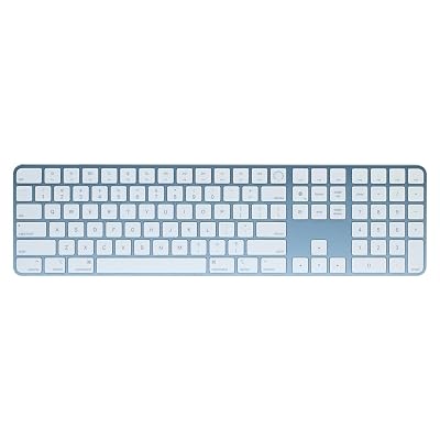 Apple Magic Keyboard with Touch ID and Numeric Keypad Silicon - Blue (QWERTY English) (Renewed)