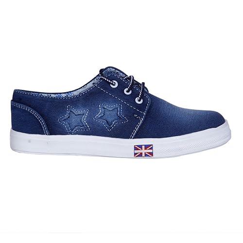 women's blue denim shoes