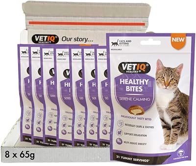 VETIQ Healthy Bites Serene Calming Cat Treats 65 g Pack of 8