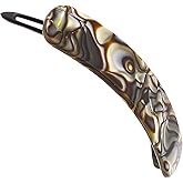 Camila Paris CP2817 French Hair Barrette Clip for Girls, Handmade, Onyx, Metal-Free Closure Strong Hold Grip Hair Clips for Women, No Slip and Durable Styling Girls Hair Accessories, Made in France