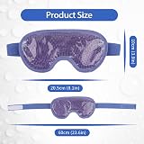 NEWGO Cooling Eye Mask Reusable Hot Cold Therapy Violet Blue view 4