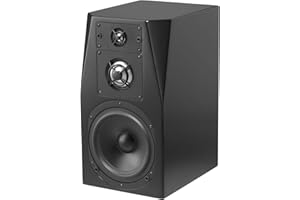 NHT C Series C-3 Premium Home Theater 3-Way Bookshelf Speaker - Clean, Hi-Res Audio | Sealed Box | Aluminum Drivers | Single Unit, High Gloss Black