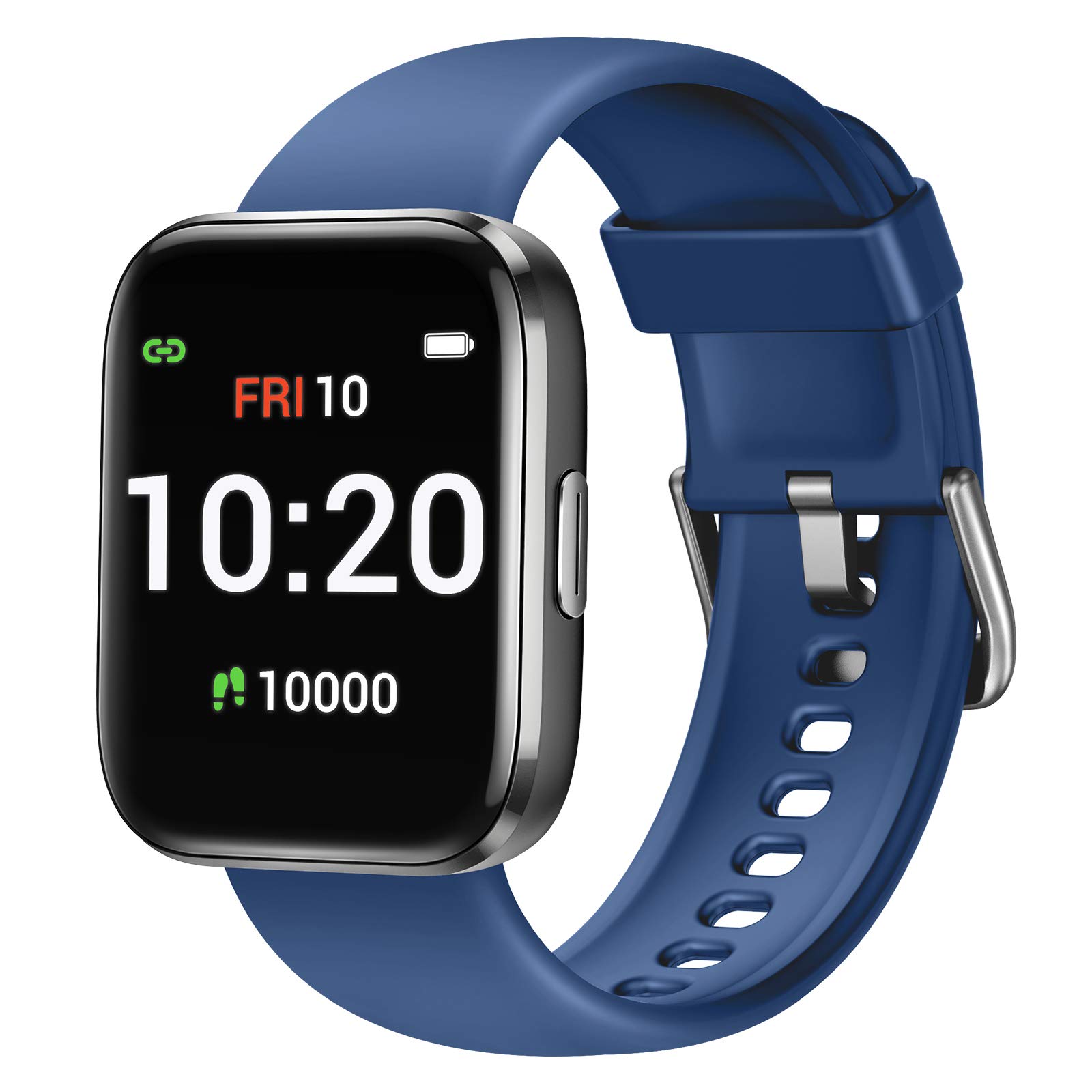Letsfit Smart Watch for Android Phones Compatible with iPhone Samsung, Fitness Tracker with Blood Oxygen Saturation & Heart Rate Monitor, IP68 Waterproof Cardio Watch for Women Men, Dark Blue