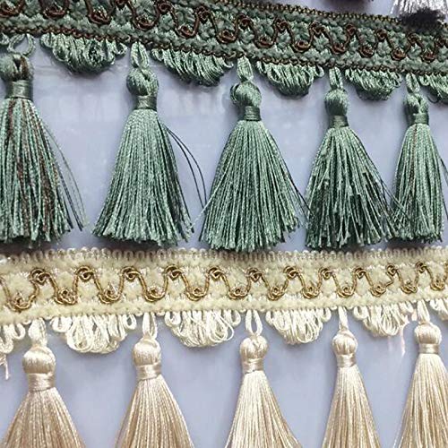 Isali 14m/lot Europe Luxury Curtain lace Accessories for Home Curtain lace Curtain Materials Tassel Jewelry Curtain Trims #20 - (Color: Color 7) - Thumbnail 3