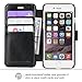 TANNC iPhone 8 Wallet Case, iPhone 7 Case, Flip Leather Phone Case [Screen Protector Included] [Card Slot] [Kickstand] - for iPhone 8 and iPhone 7 - Black