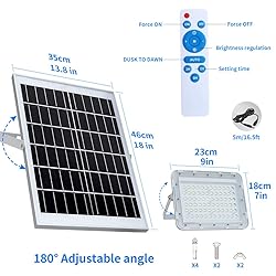 200W LED Solar Flood Lights,18000Lumens Street