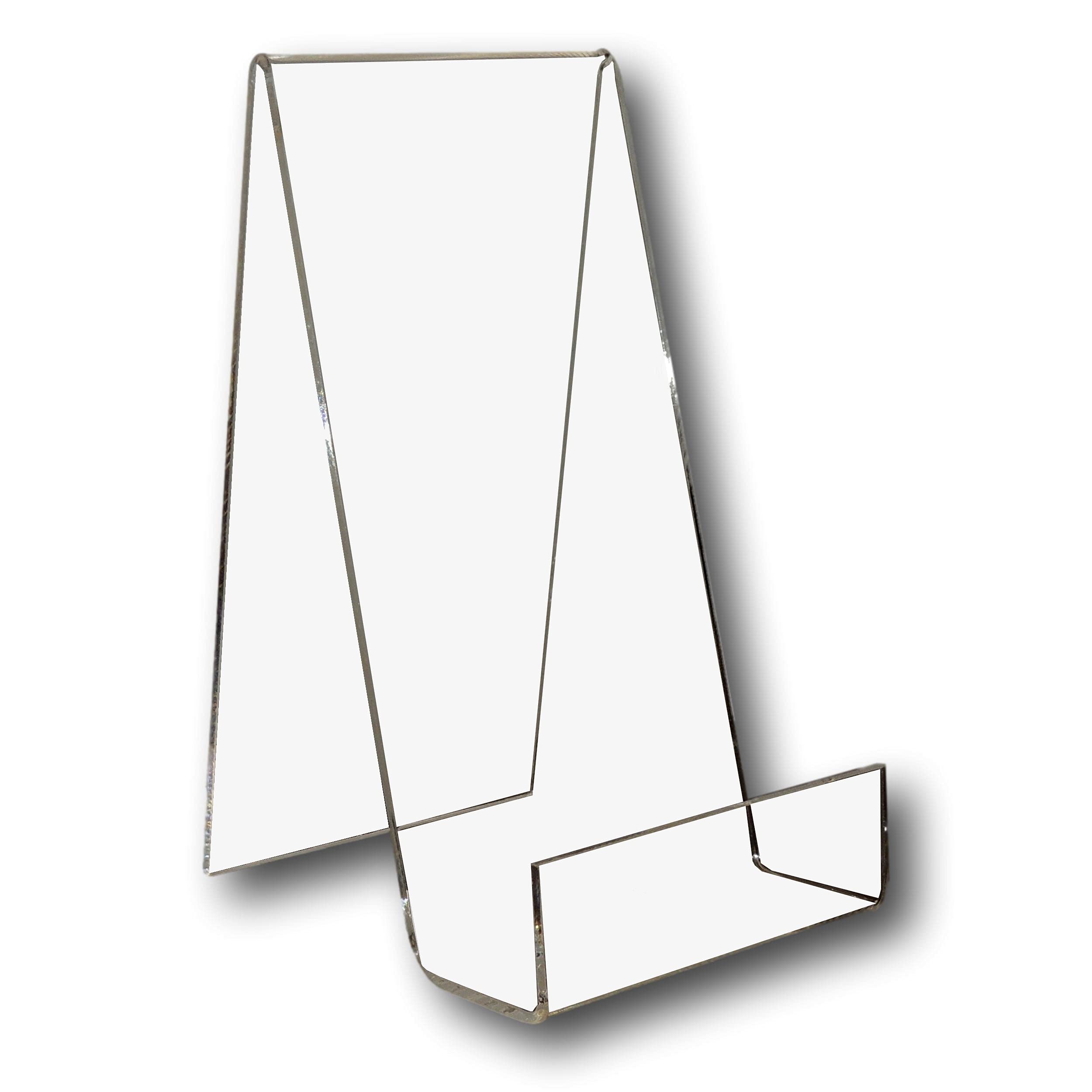 EPOSGEAR XL Extra Large Plastic Acrylic Perspex Book Plate Retail Display Stand Holder - Perfect for Schools, Nurseries, Libraries etc (Clear)