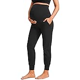 CRZ YOGA Butterluxe Maternity Joggers Pockets 27" - Workout Active Yoga Pregnancy Womens Pants Over The Belly Soft