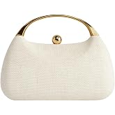 UMREN Straw Clutch Handbags Women Beach Crossbody Hand-woven Summer Purse Wallet Top handle Evening Bag for Wedding Party