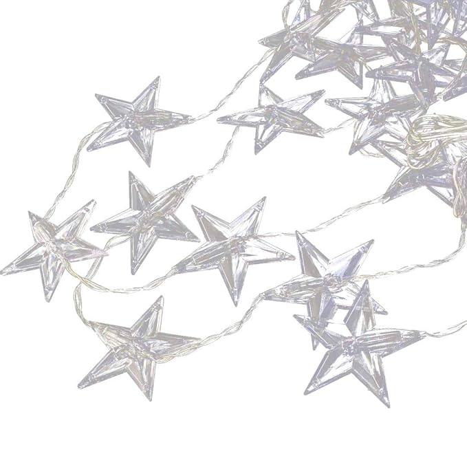 40 Led Sternenvorhang Lichterkette Lichtervorhang Strombetrieb Warmweiß Außen Innen Deko für Garten Party Hochzeit gresonic