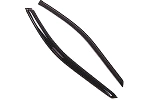 TuningPros Outside Mount Window Vent Visors Rain Guards Compatible with Honda Accord Coupe 1998-2002 | Side Window Wind Deflectors Rain Shields | Smoke Tinted, 2 Pcs Set, DGWV-208