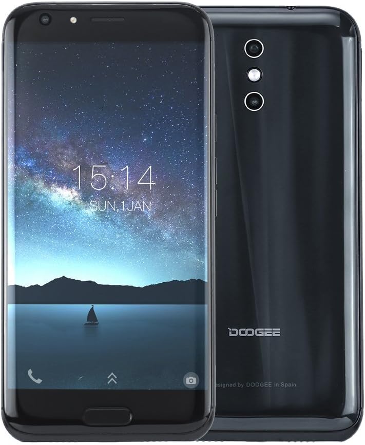 DOOGEE BL5000 Unlocked 4G Smartphone, 5.5” Android 7.0 1.5GHz MT6750T Octa Core 4GB RAM 64GB ROM Dual SIM Mobile Phone with Dual Rear Camera(13MP+13MP) Front Camera(8MP) 5050mAh Battery Bluetooth Wifi GPS GSM SIM-free Cellphone (Black)