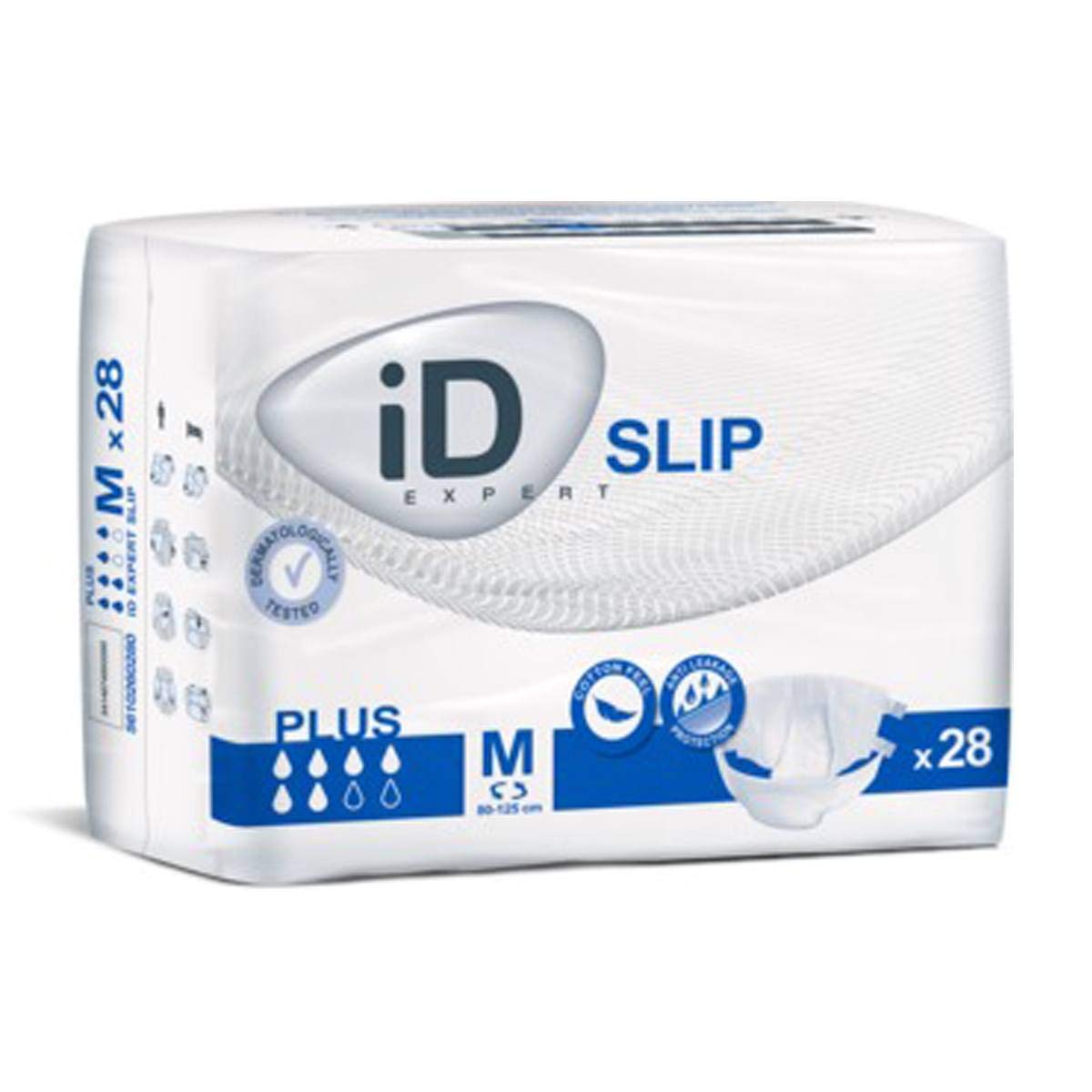 ID Expert Incontinence Belt, Fast Absorbing Disposable Pads for Men and Women, Maxi, Heavy Absorption, Size Medium 80-125 cm, Pack of 28