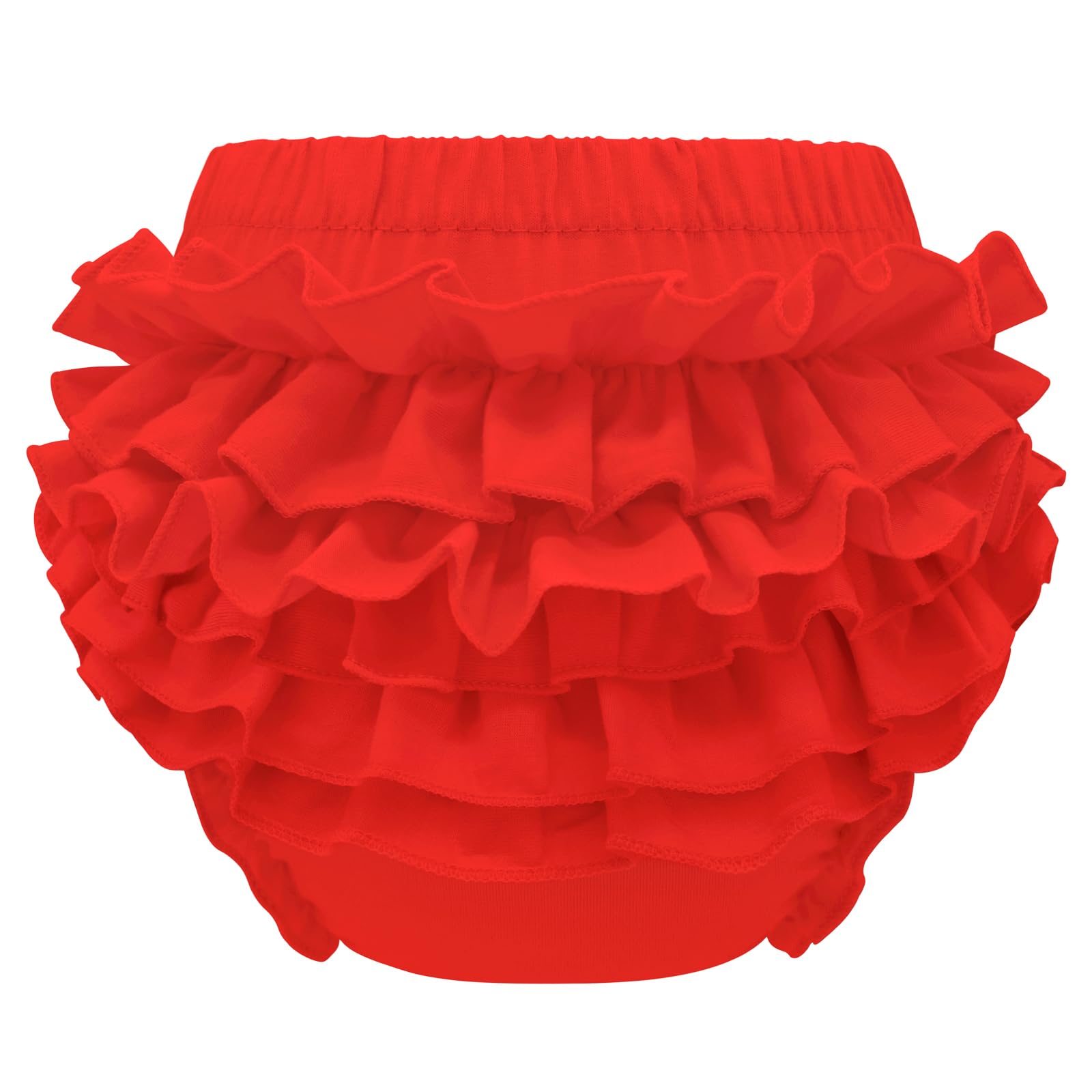 Photo 1 of Baby Bloomers Baby Girl Diaper Cover - Red Bloomers Infant Shorts