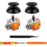 TOMSIN TMR Electromagnetic Joysticks Replacement for PS5 Controller, 2 Pack Anti-Drift magnetic Resistance Stick with 2 Pack Thumbstick Accessories Parts for Playstation 5 Controller