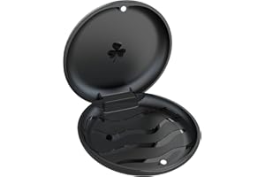 JJOVCE Orthodontic Mouthguard Case, Dental Retainer Case, Aligners Case (Black)