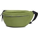 Shestory Women Sling Bags Girl Fanny Pack Crossbody Handbag Men Shoulder Bag Unisex Classic Nylon Waist Packs Purse Hiking Chest Bag, Easy Carry Any Phone,Wallet (Brilliant green)