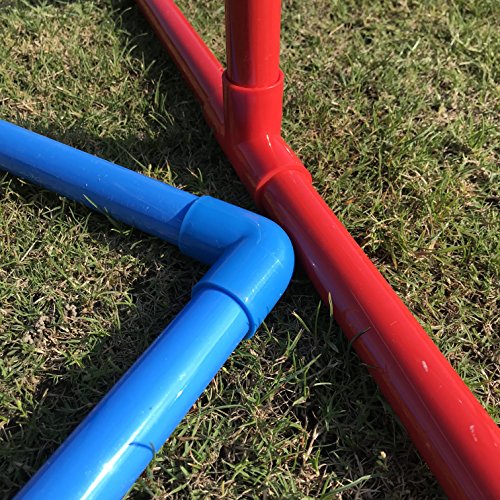 JAPER BEES Premium Ladder Ball Toss Game Set, Yard Game,Golf Toss, Blongo Bolo Ball Lawn Game with Thickest Pipes, 6 Real Golf Ball Bolas, Fasion Carrying Bag - Thumbnail 5