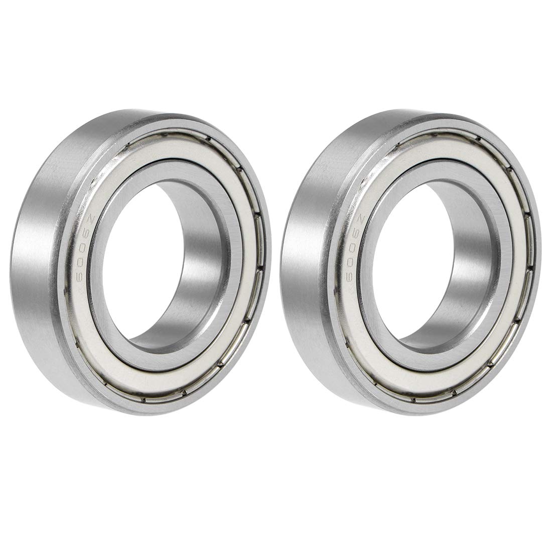 sourcing map 6006ZZ Deep Groove Ball Bearing 30x55x13mm Double Shielded Chrome Steel Bearings 2-Pack