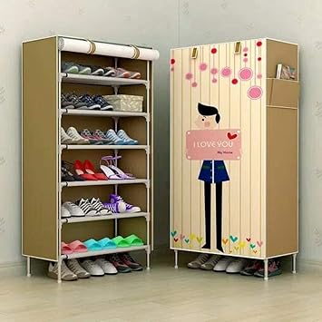 Keekos Collapsible Wardrobe Organizer, Storage Rack for Kids and Women, Clothes Cabinet,