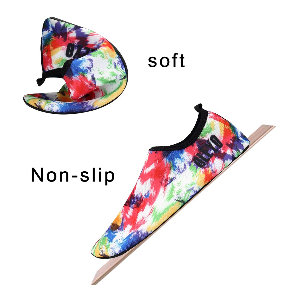 QLEYO Water Shoes Quick Dry Shoes for Men and Women Barefoot Skin Shoes Beach Water Shoes for Swim Yoga surf VDSX003-U22-35/36
