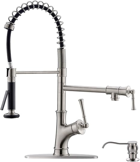 Appaso Commercial Kitchen Faucet Pull Down Sprayer And Pot Filler