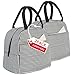 Lunch Bag 2 Pack Reusable Insulated Lunch Box Tote Bags-Lunch Container Organizer Cooler Bento Bag for Work,Travel,Picnic