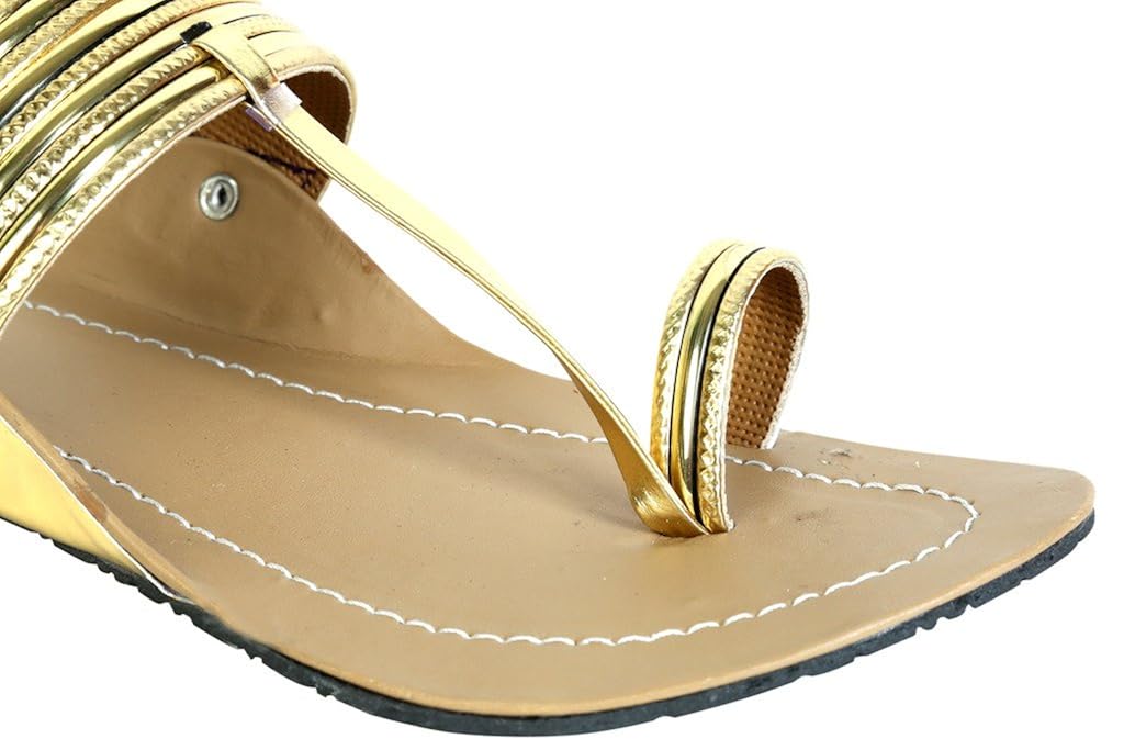 remson india women's synthetic leater black kolapuri sandals