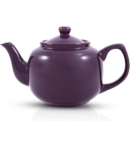 Brown Betty 6 Cup Teapot with Embossed Logo Made from Rockingham Terracotta Shards